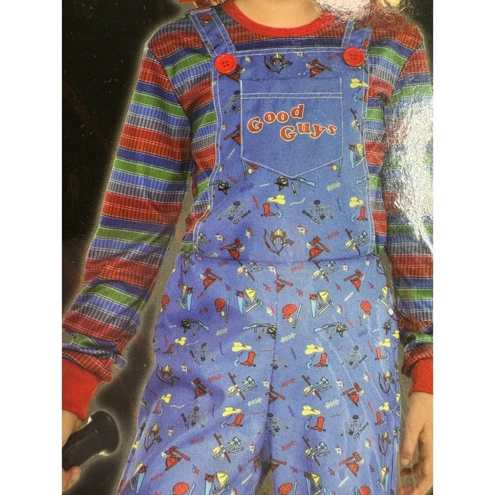 Chucky Child Costume Jumpsuit Good Guys Character Halloween Large 12 14